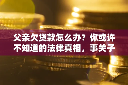 北京父亲欠贷款怎么办？你或许不知道的法律真相，事关子女未来