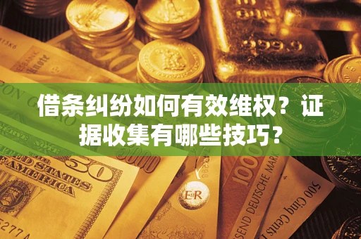 北京借条纠纷如何有效维权？证据收集有哪些技巧？