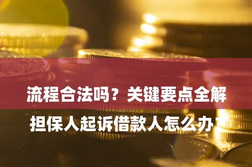 北京

担保人起诉借款人怎么办？流程合法吗？关键要点全解析