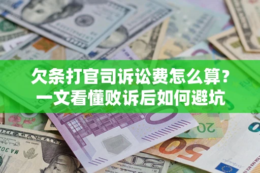 北京欠条打官司诉讼费怎么算？一文看懂败诉后如何避坑